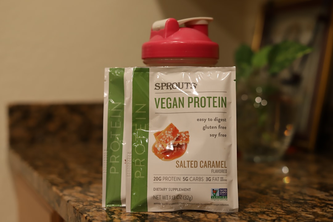 Protein powder nutrition label
