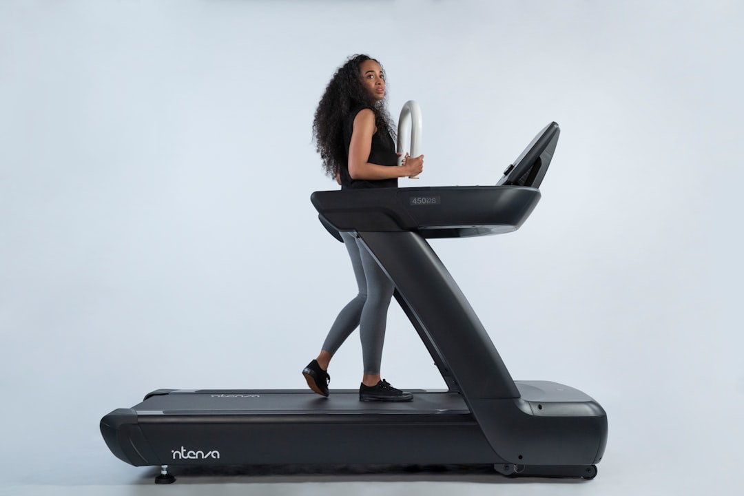 Home gym with fitness equipment