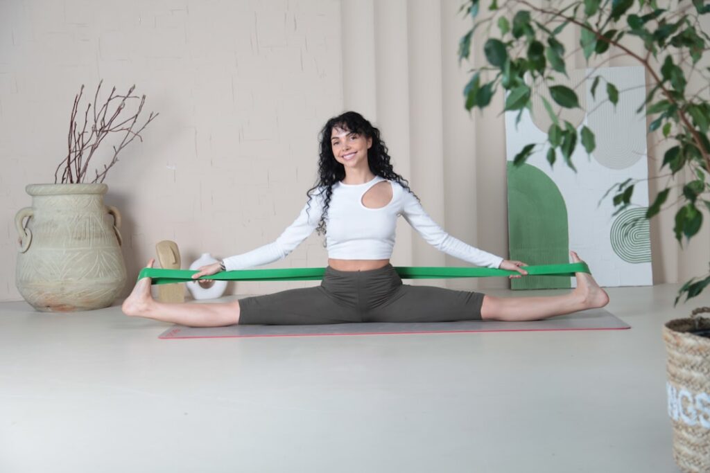 Resistance band stretching for mobility work