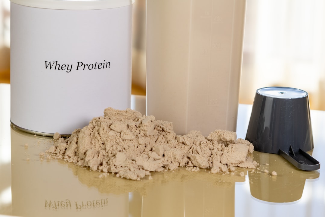 different types of protein powder side by side