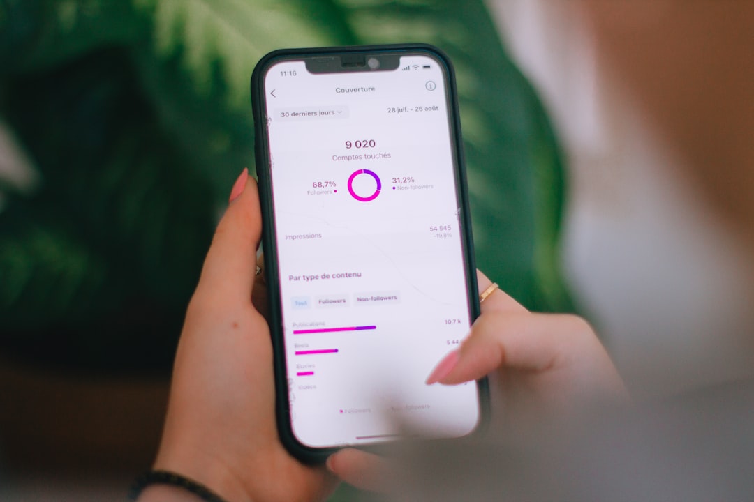 Smartphone showing menstrual cycle health tracking app