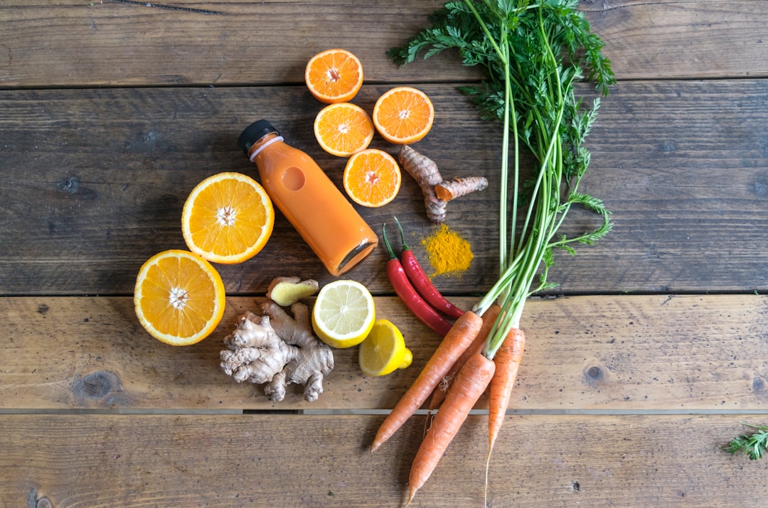 cold press juicer with vegetables