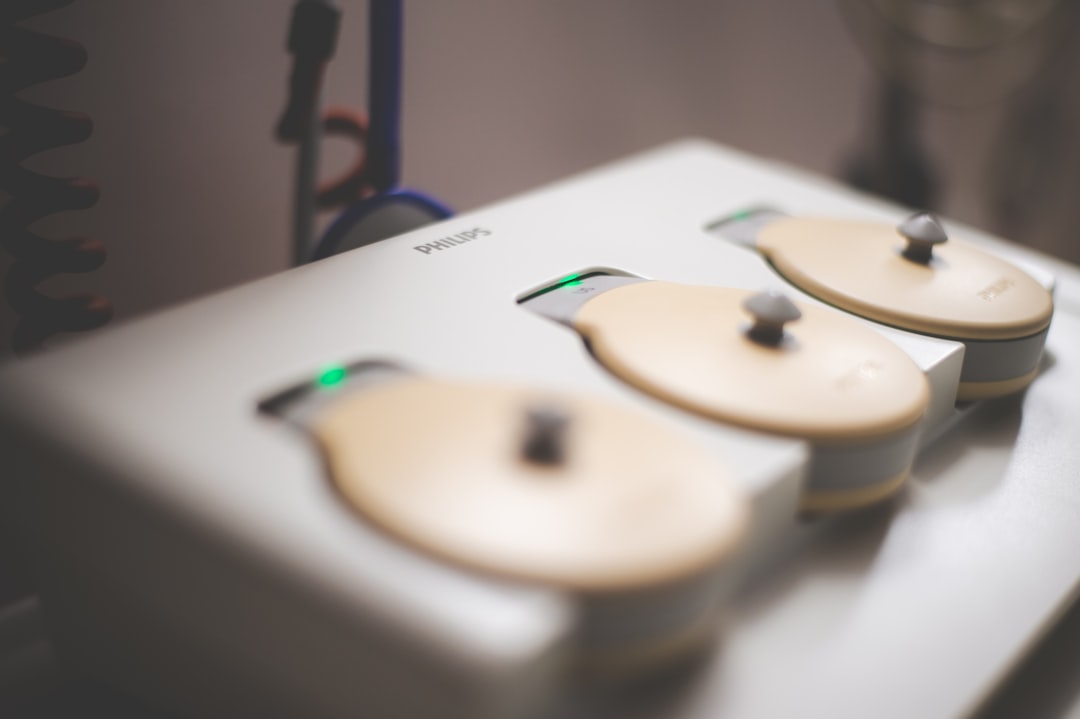 Close-up of muscle stimulation and recovery technology