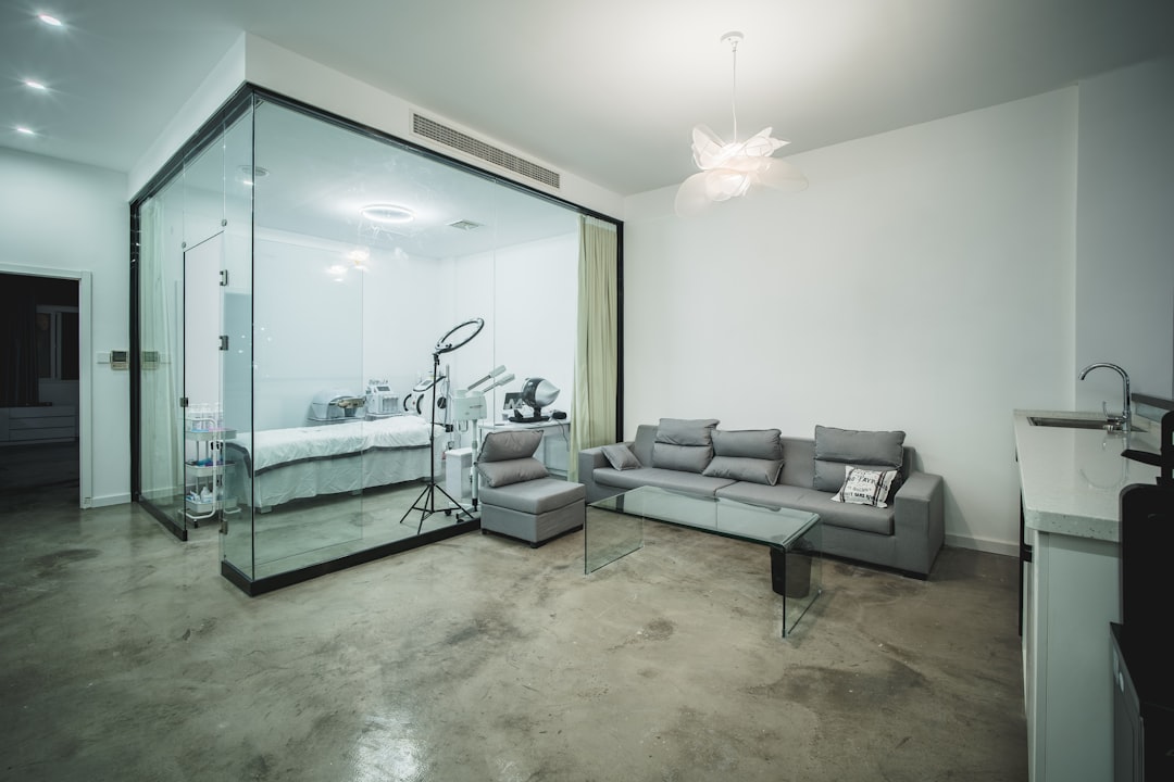 Modern home recovery setup with compression boots and smart wellness devices