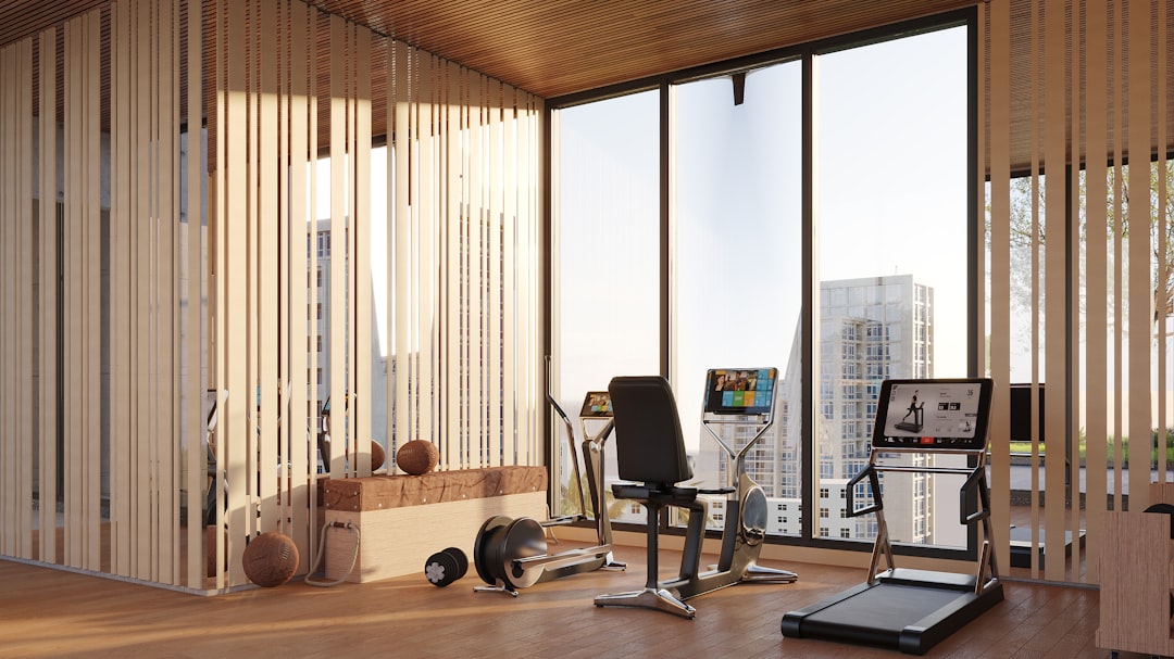 Compact home gym setup