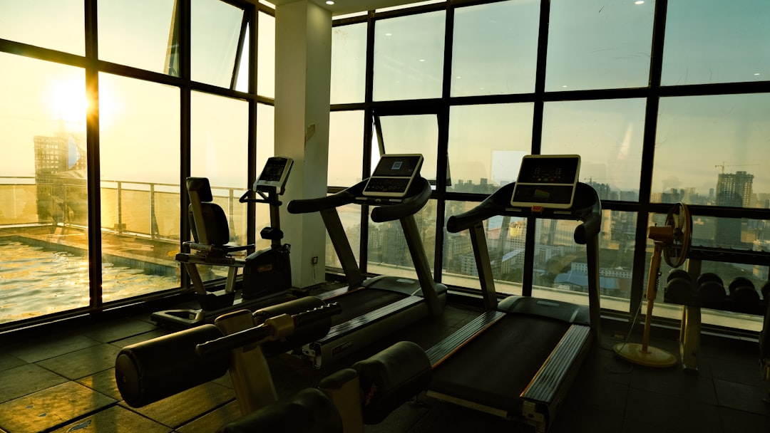 Running on treadmill