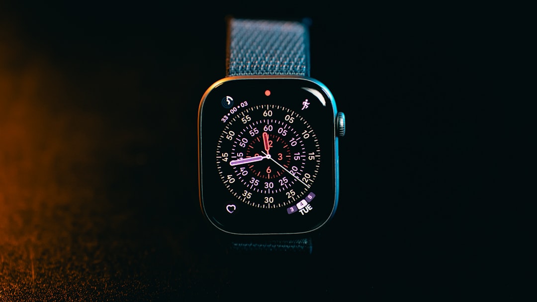 Fitness tracker wearable on wrist