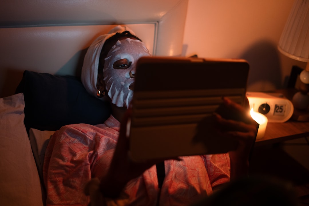 LED face mask for skincare treatment