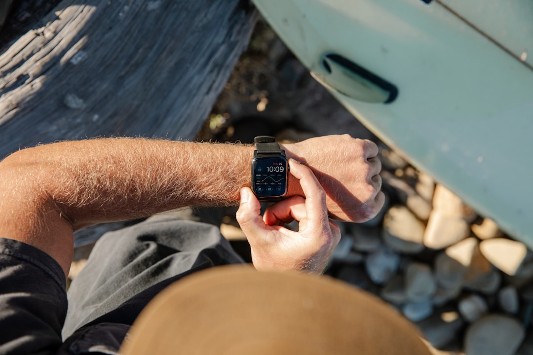 Running outdoors with smartwatch GPS tracking
