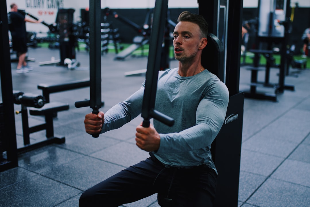 Chest workout at the gym
