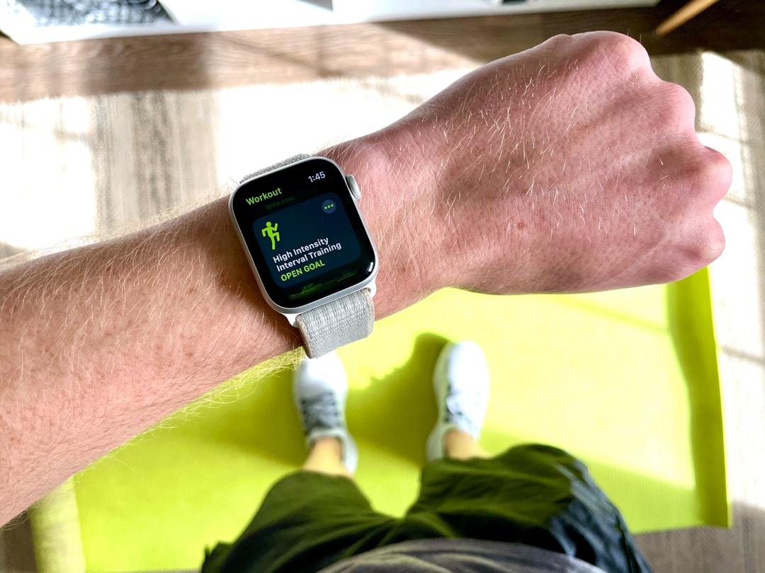 Minimal fitness band without a screen on wrist