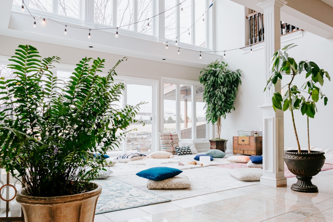 Home wellness setup with natural light