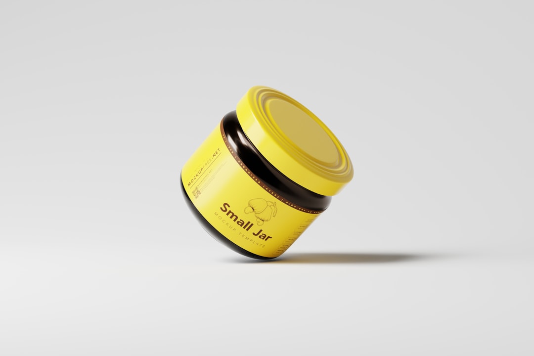 Muscle rub recovery cream jar