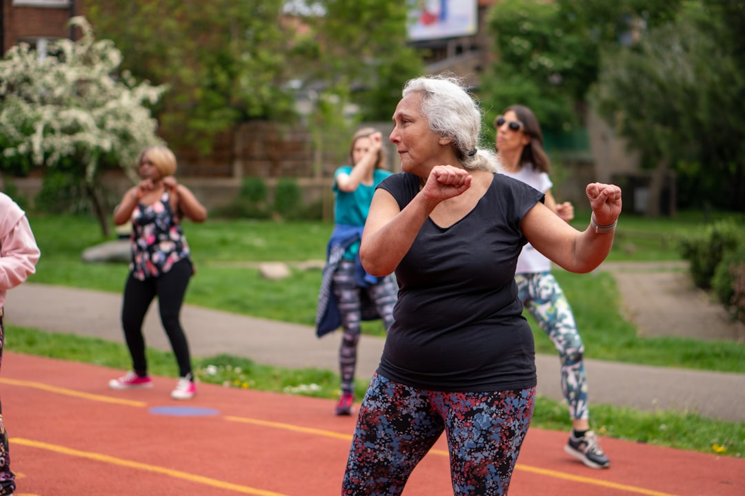 Active senior demonstrating strength and vitality