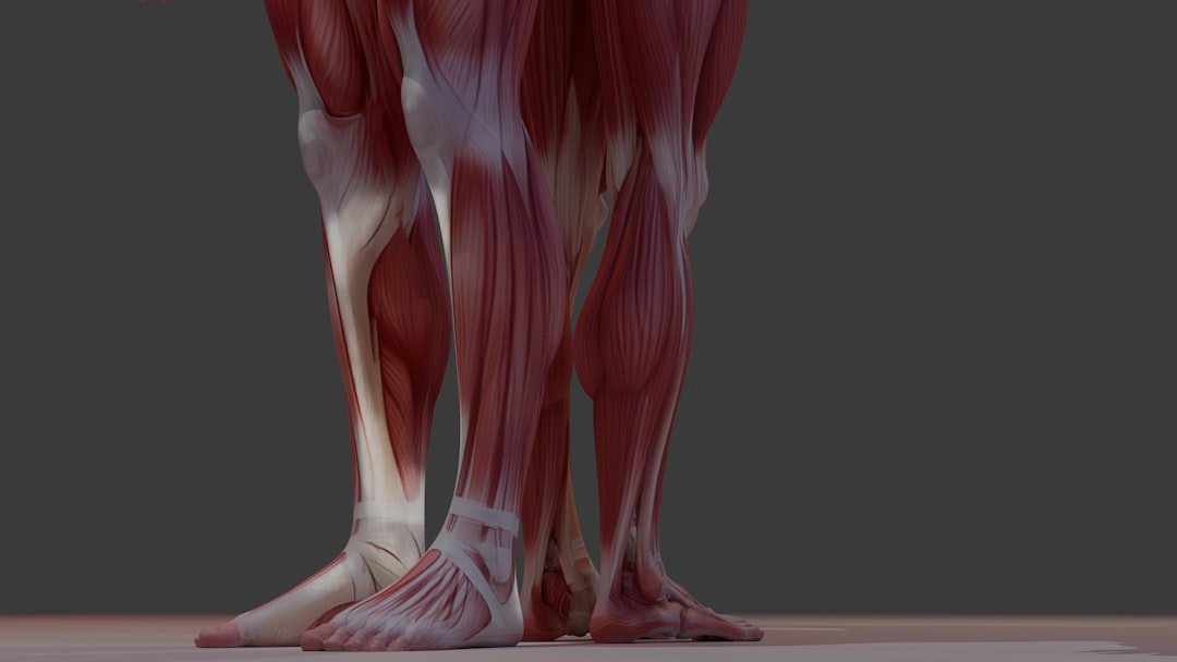 Deep tissue massage leg muscles