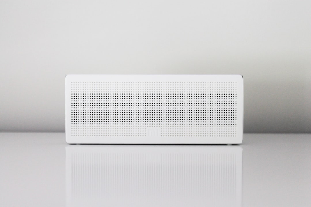 Home air purifier running in living space