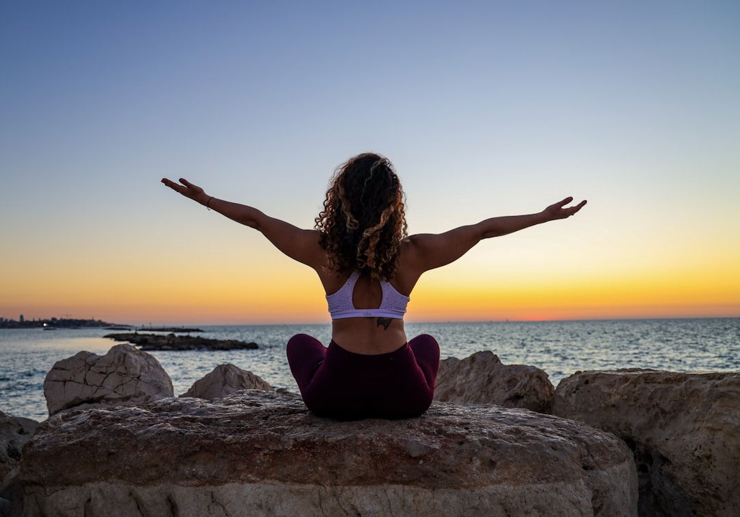 Wellness self-care scene with natural elements