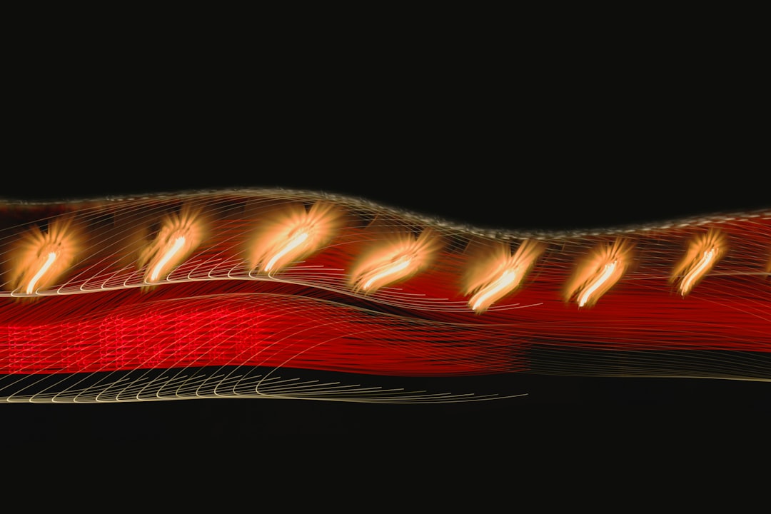 Heat therapy being applied for muscle relief