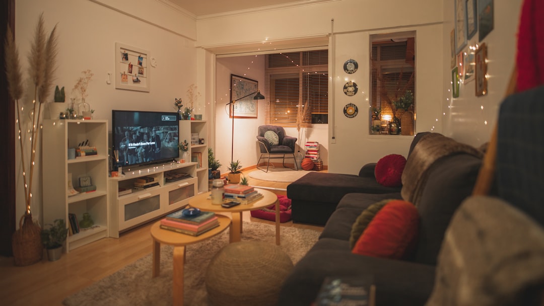 Cozy living room setup for evening recovery sessions