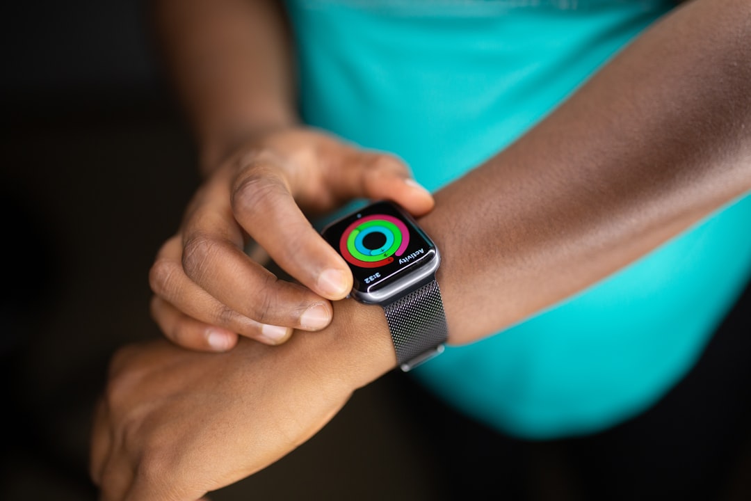 Wearable health technology device on wrist