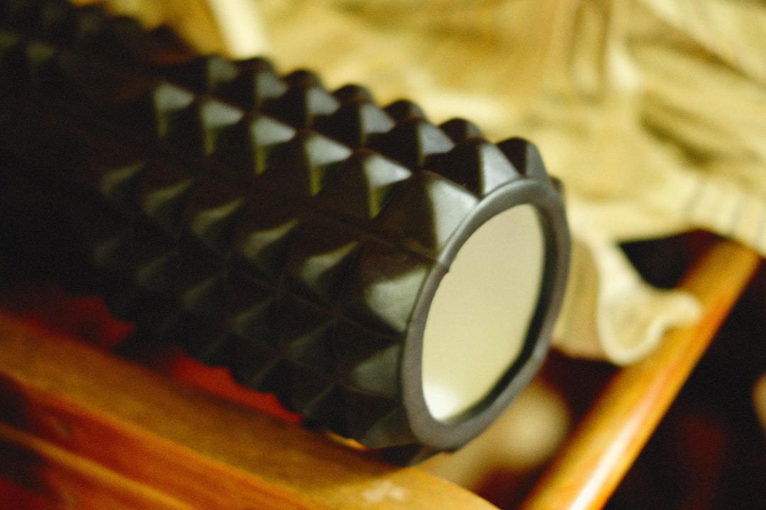 Foam roller on the floor
