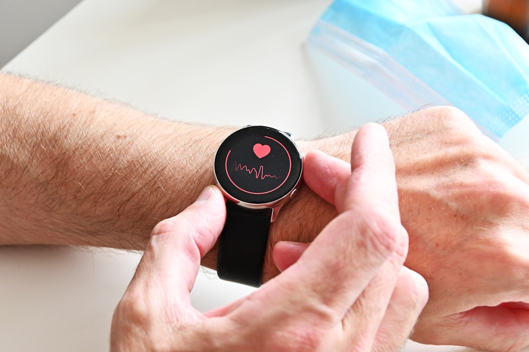 Athlete wearing a chest strap heart rate monitor during a training session