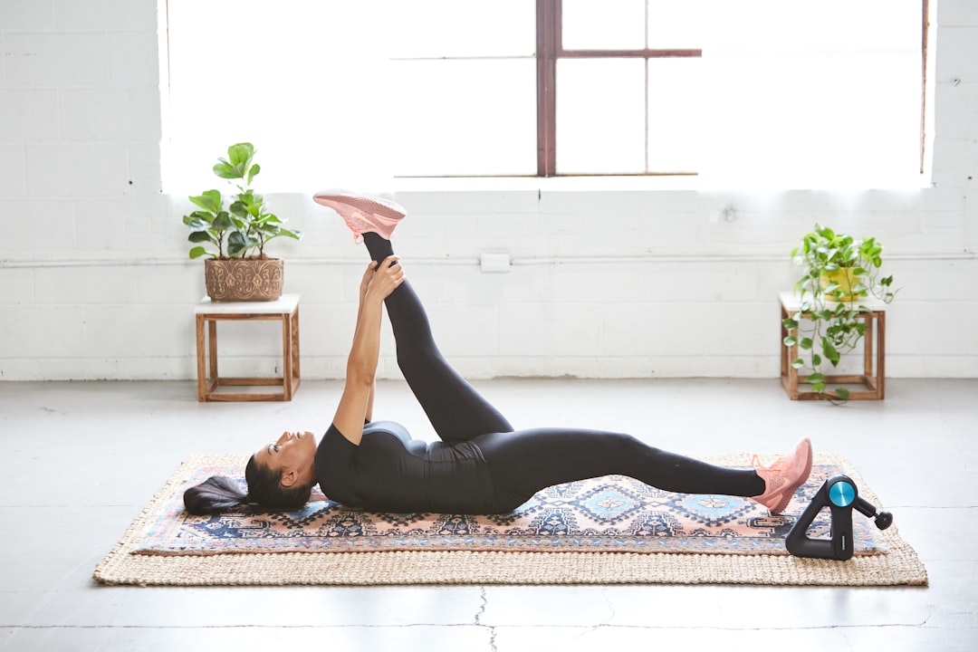 Woman performing mobility and stretching exercises for joint health