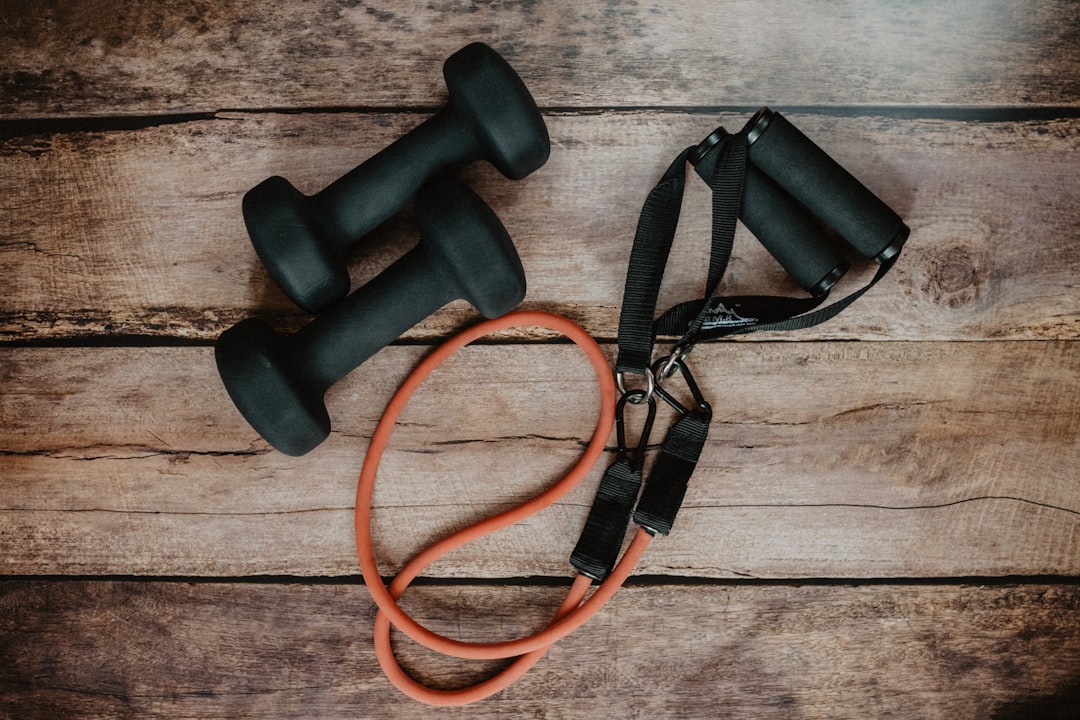 Resistance bands ready for workout