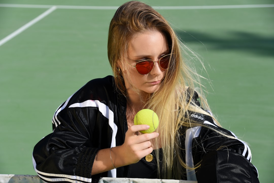 Tennis player between summer matches