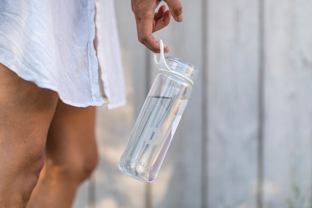 Water bottle and hydration setup for sauna sessions