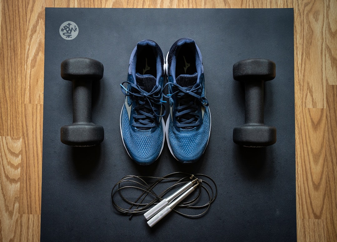 Fitness recovery equipment set up at home