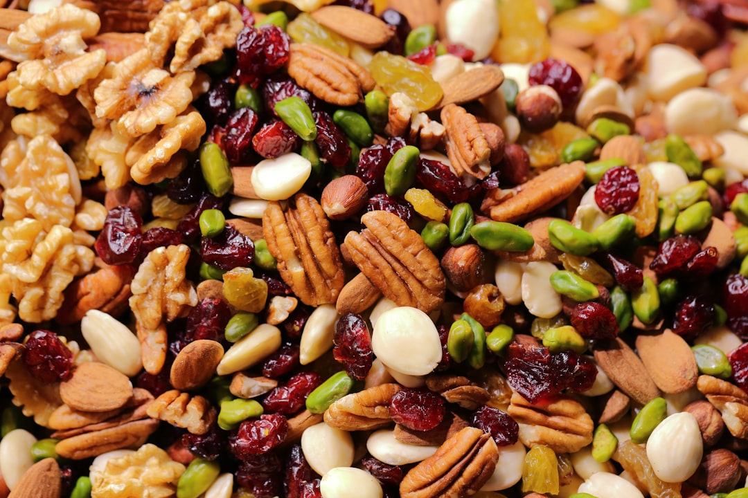 Trail mix with nuts and dried fruit