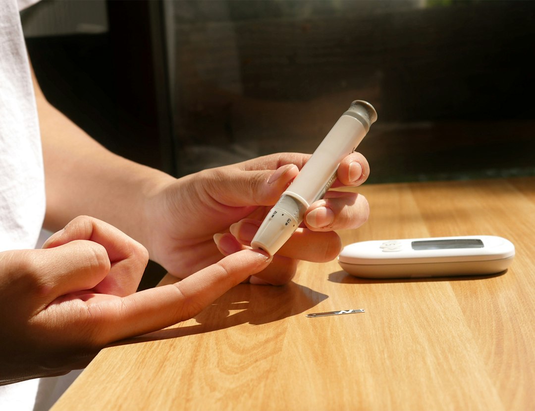 Finger prick blood spot test for checking vitamin D levels at home