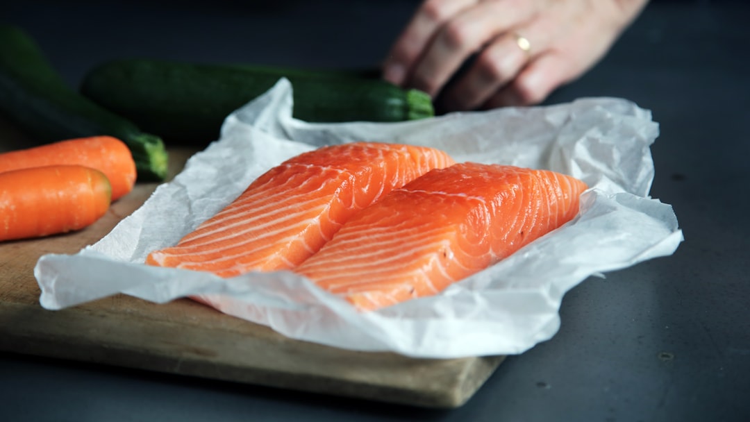 Fresh wild salmon fillets, one of the richest food sources of vitamin D