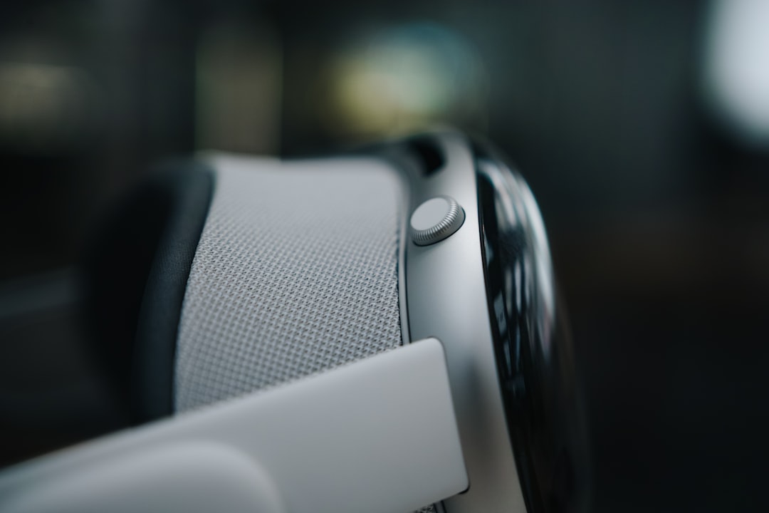 Close-up side view of a modern smartwatch