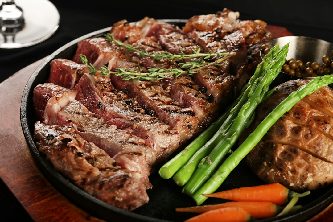 Grilled beef steak, a rich source of absorbable heme iron