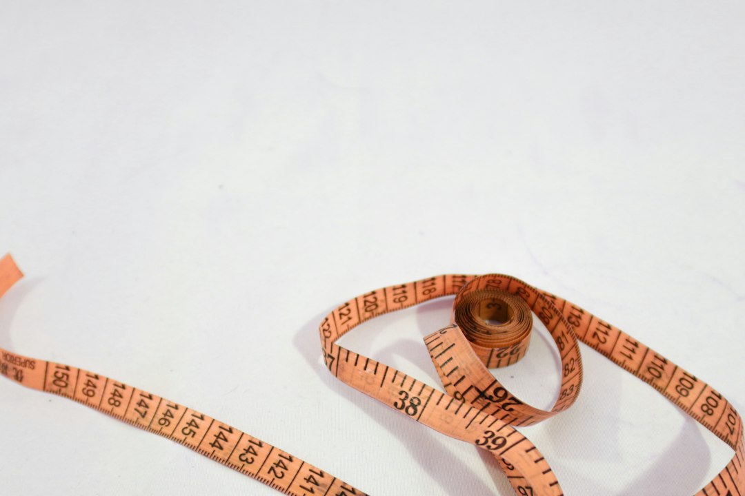 A soft measuring tape, the first purchase before any knee sleeve